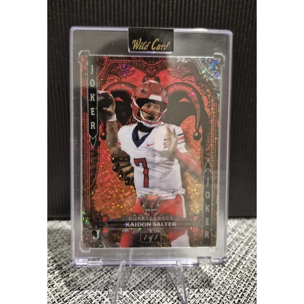 2024 Wild Card 7 Card Studs Kaidon Salter #7JW-KS Joker Sparkle 1/1 CU Buffaloes